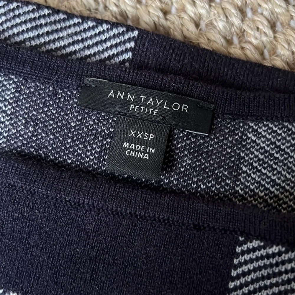 Buffalo Plaid Ann Taylor Sweater Dress - Picture 3 of 4